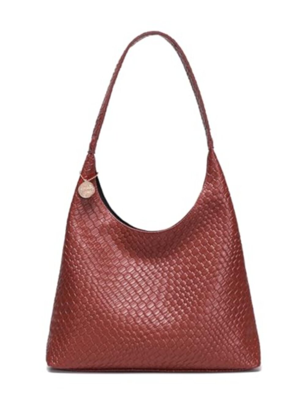 Woven Faux Leather Tote Bag for Women, Large Slouchy Shoulder Hobo Handbag with